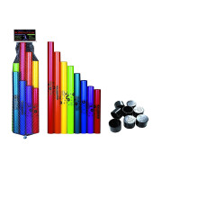 Boomwhackers C Major diatonikus skla szett Octavator sapkkkal, 8 csomag