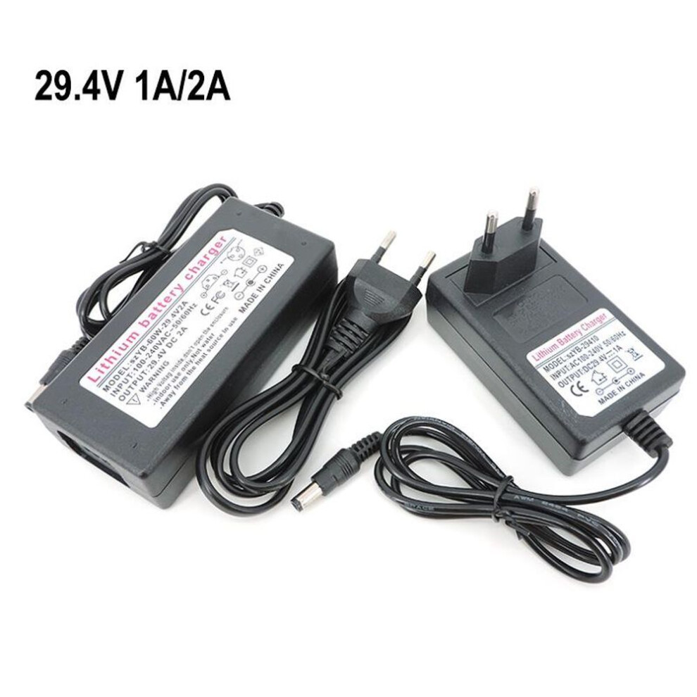 (29.4V 1A US) AC to DC 29.4V 1A 2A lithium power adapter supply Charger for 24/25.2/25.9V Electric for Scooter bicycle 7Series li-ion battery