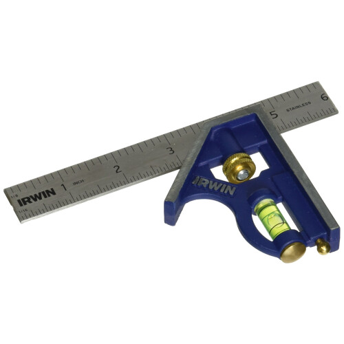 Irwin Tools Combination Square Metal-Body 6-tommer (1794468) 1