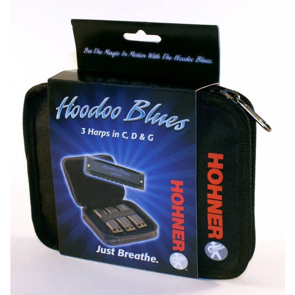 Hohner HBP Hoodoo Blues Harmonica - 3-Pack