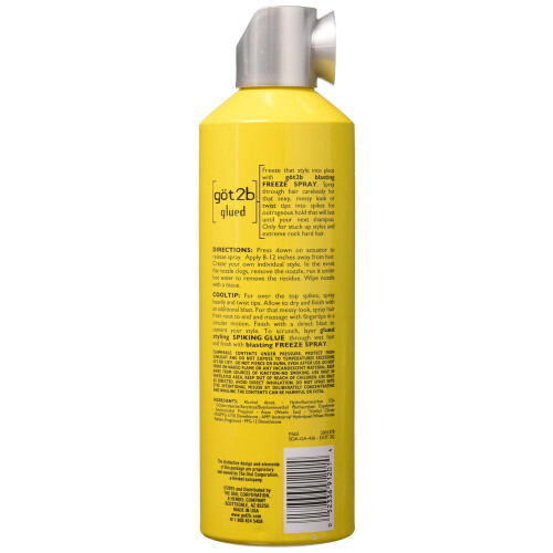 Schwarzkopf Got2b Glued Blasting Freeze Spray 12 oz (Πακέτο 3) 1