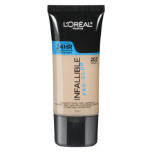 LAOrAal Paris Makeup Infallible Up to 24HR Pro-glow Foundation, 203 Nude Beige, 1 fl oz