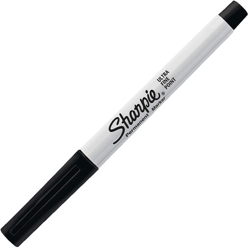 Sharpie SHARPIE 37001 Μόνιμοι Μαρκαδόροι, Υπερλεπτή Μύτη, Μαύρο, 24 Τεμάχια 2