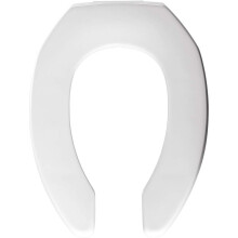 BEMIS 2155CT 000 kommersiella tunga ppna front toalettstol utan tckning som aldrig kommer att lossa och minska teruppringningar lngstrckt pl