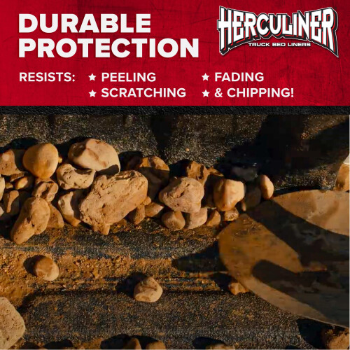 HERCULINER HCL1B8 Roll-on Bed Liner Kit Cern 1 Gal. 2