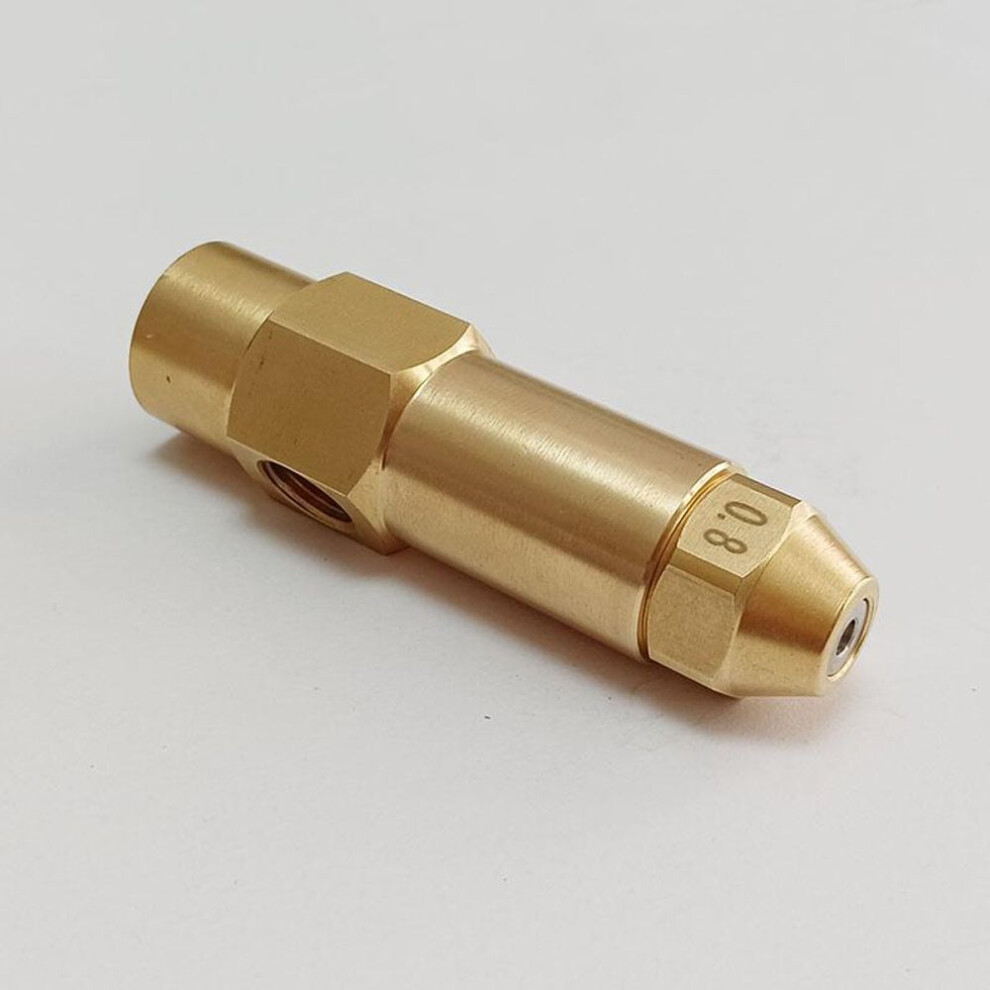(0.8mm) Diesel/waste Oil Burner Nozzle Siphon Full Cone Oil Fuel Nozzle Air Atomizing Sprayer