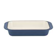 Cuisinart Brat-/Lasagnepfanne aus Gusseisen, 14 Zoll, emailliert, provenzalisches Blau