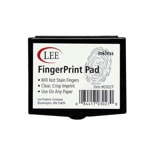 Lee Fingerprint Ink Pad  Black