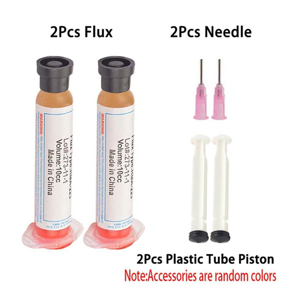 (2pcs) 10cc Solder Paste Rma-223 Soldering Flux Paste + 20ga 10cc Kit High Viscosity No-clean Flux