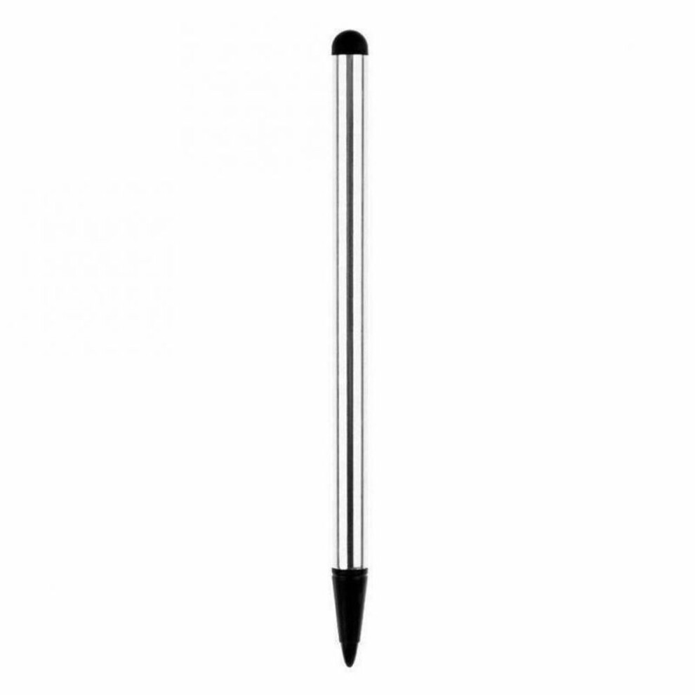 (silver) High Quality Stylus Pen For Tablet Samsung Huawei Universal Touch Screen Pen 2 In 1 Capacitive Pen For Mobile Phone Stylus
