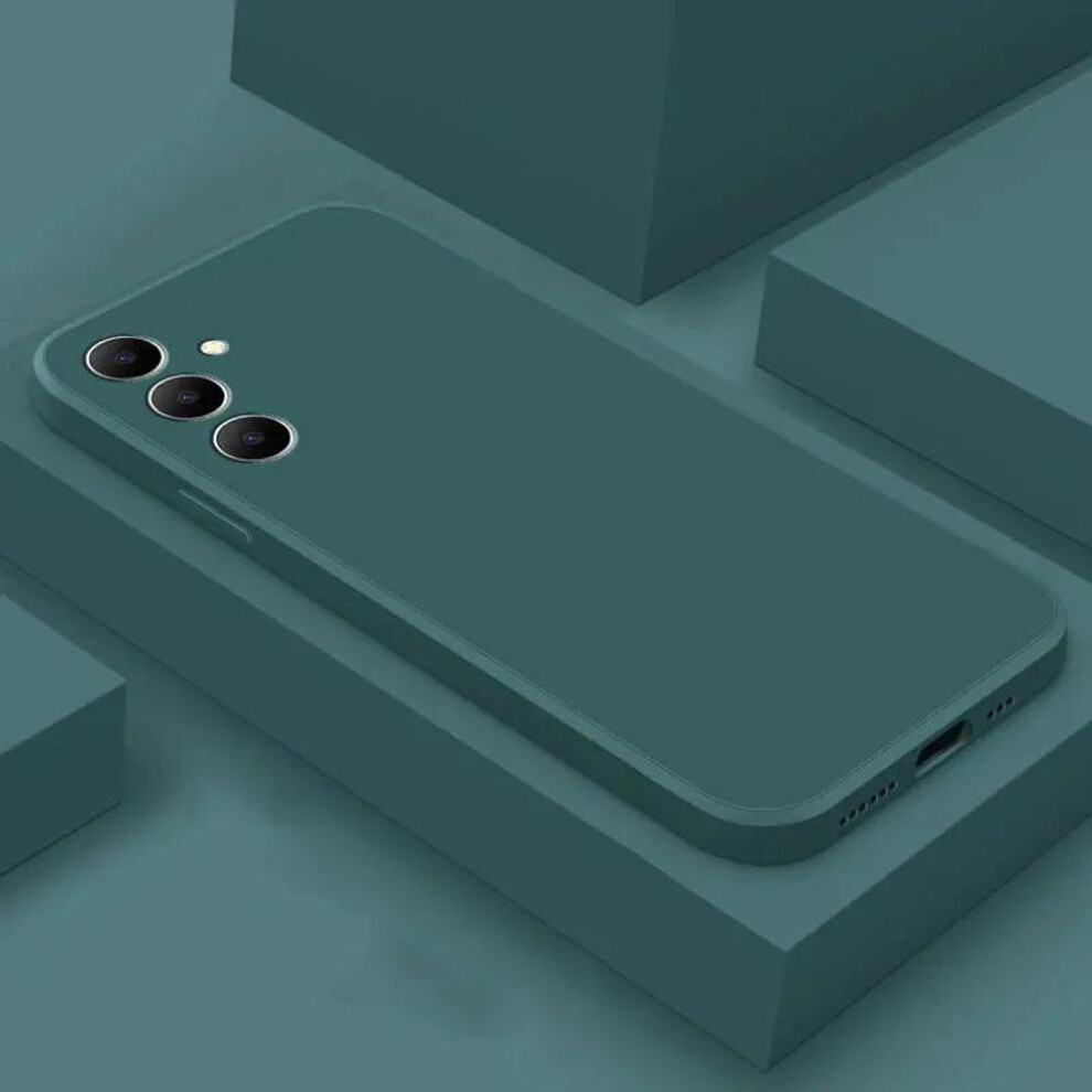 (midnight green, Samsung Galaxy A05S) Liquid Silicone Phone Case Soft Silicone Cover For Samsung Galaxy S23 Fe S24 S24+ S24 Ultra M15 M35 A05 A05s A15 A35 A55 A25 4g 5g M34