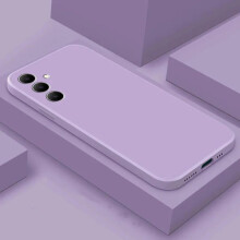 (purple, Samsung Galaxy S23 FE) Liquid Silicone Phone Case Soft Silicone Cover for Samsung Galaxy S23 FE S24 S24+ S24 Ultra M15 M35 A05 A05S A15 A35 A55 A25 4G 5G M34