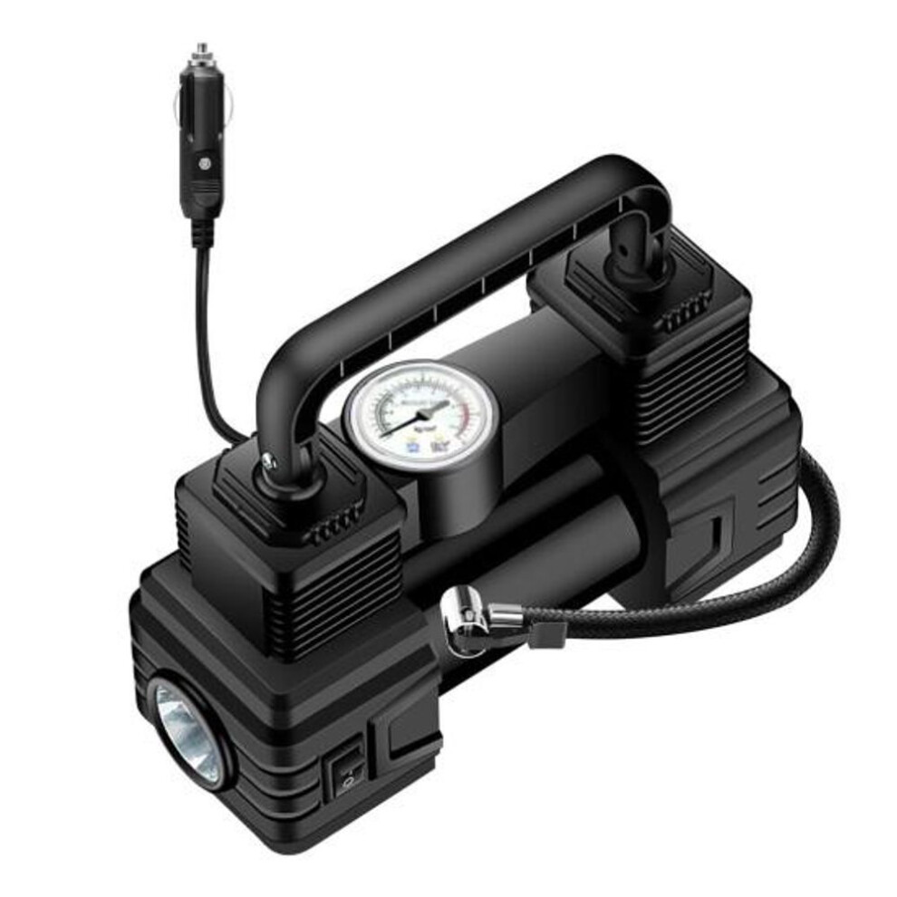 (as the picture) 12v Tire Inflator Portable Atmosphere Compressor With Emergency Led Light Digital Display Air Pump Auto Tire Pump