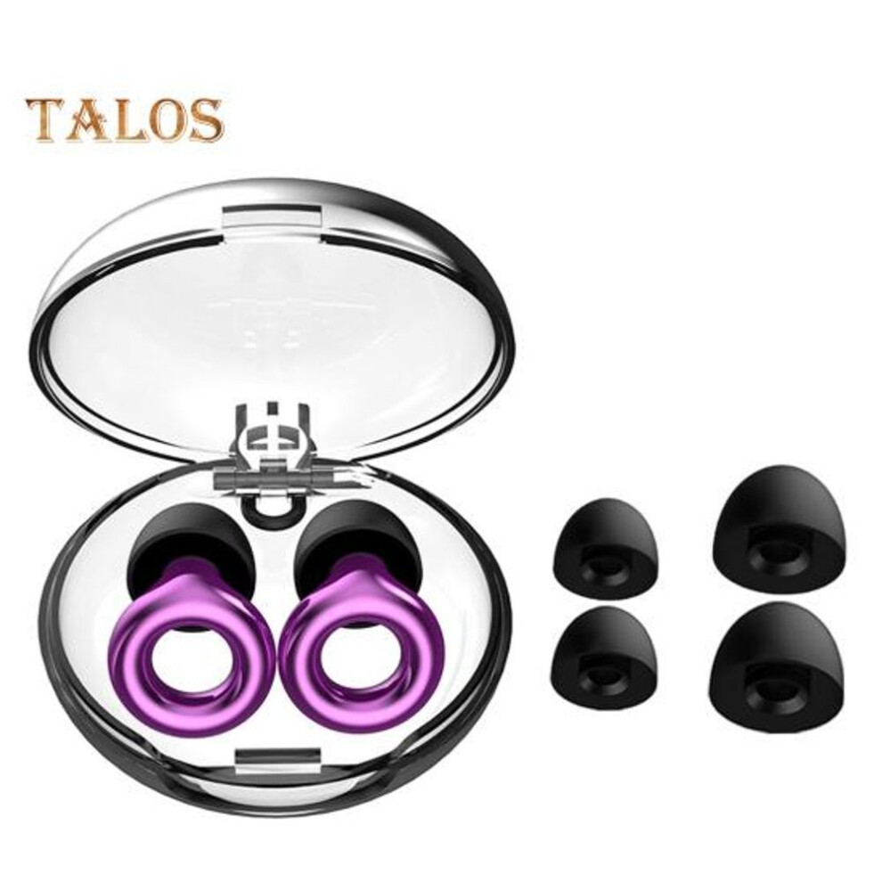 (purple) Concert Ear Plugs 28DB Noise Reduction Waterproof Earbuds HiFi Hearing Protection Reusable Silicone Ear Tips for Musicians Motorcycle Riding Swimming