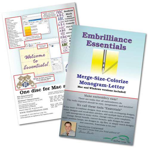 Oprogramowanie do haftowania Embrilliance Essentials dla komputerów Mac i PC