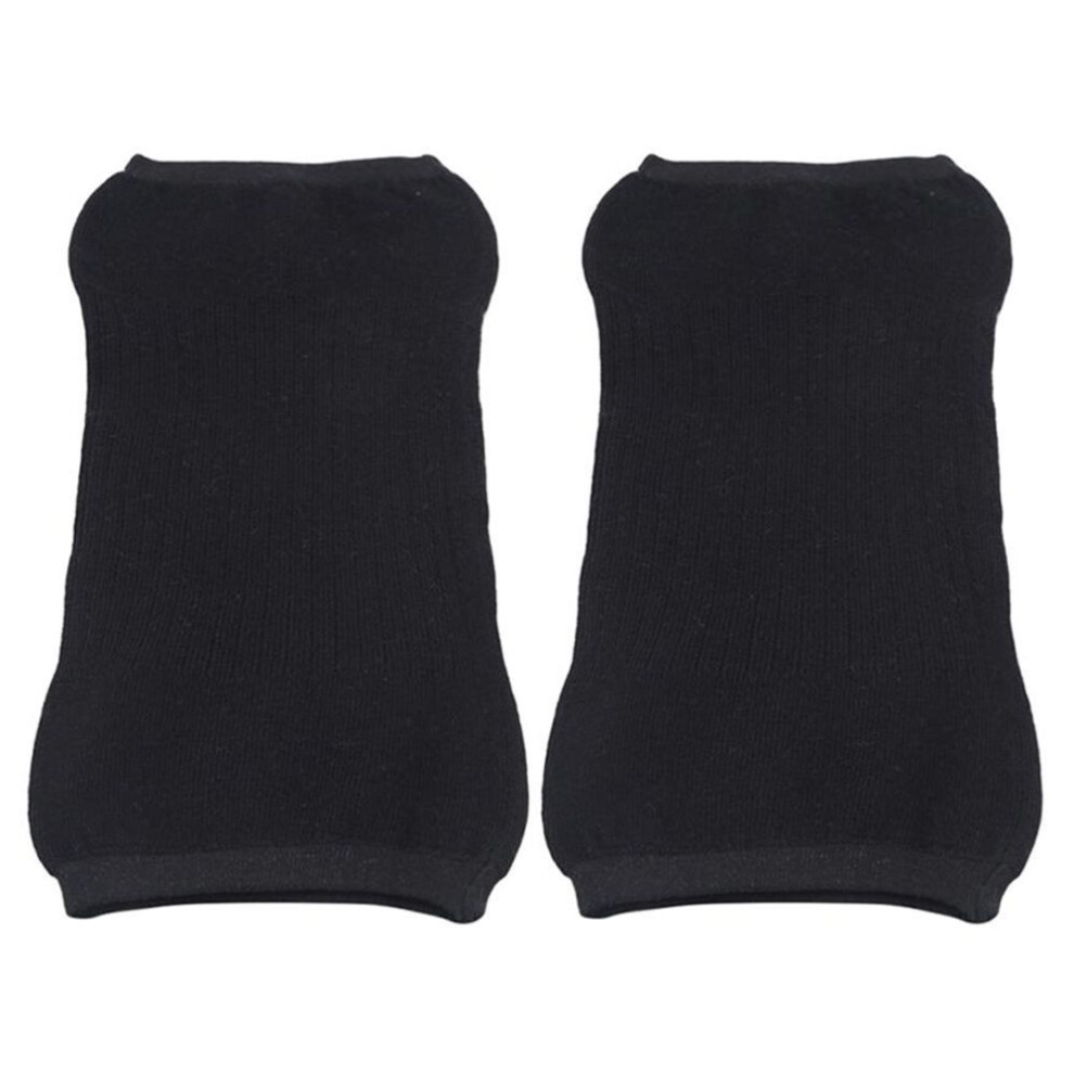 (black) Fashion Women Sport Knee Guard Sleeves Stretch-knit Ultra-thin Cashmere Knee Pads