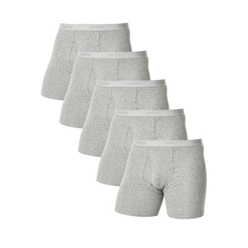Comfneat Ανδρικά 5-Pack Boxer Briefs Υπέροχο Ελαστικό Εσώρουχο (Grey Melange Pack-5, S)