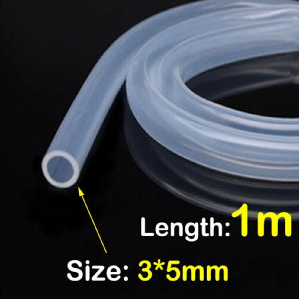 (3x5 mm) Food Grade Out Diameter 4~16mm Plumbing Hoses Beer Milk Pipe Flexible Tube Silicone Rubber Hose