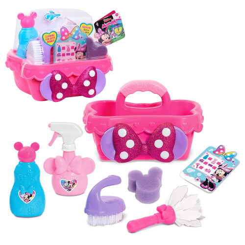 Disney Junior Minnie Mouse Sparkle N Clean Caddy, Rollspelsleksak för Barn 3+