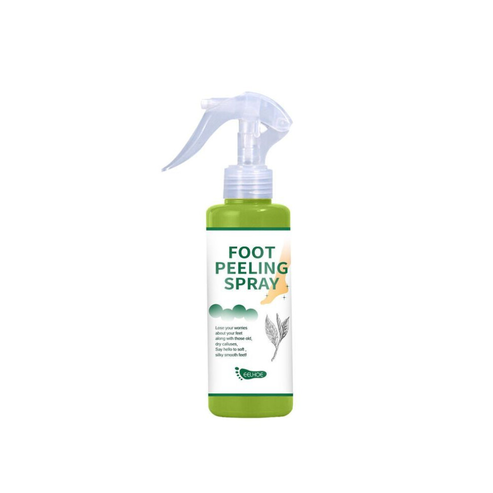 (100mlï¼green teaï¼) Eelhoe Foot Peeling Spray Natural Orange Essence Pedicure Hands Dead Skin Exfoliator Mask Whiten Baby Foot Care Tool