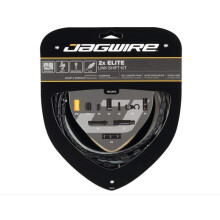 Jagwire Unisex_Adult 2X Elite Link Shift Kit Umwerferkanle und Kabel, Schwarz, Einheitsgre