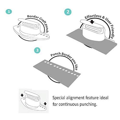 Bira Craft Continuous Border Paper Craft Punch til Scrapbooking (tr?d) 2