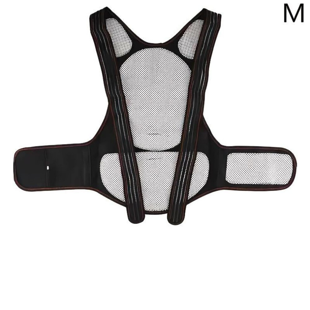 (M) Tourmaline Magnet Heated Vest Magnetic Self-heating Thermal Clothing Waist Brace Lumbar Pad Corset Postrue Corrector Relief Pain