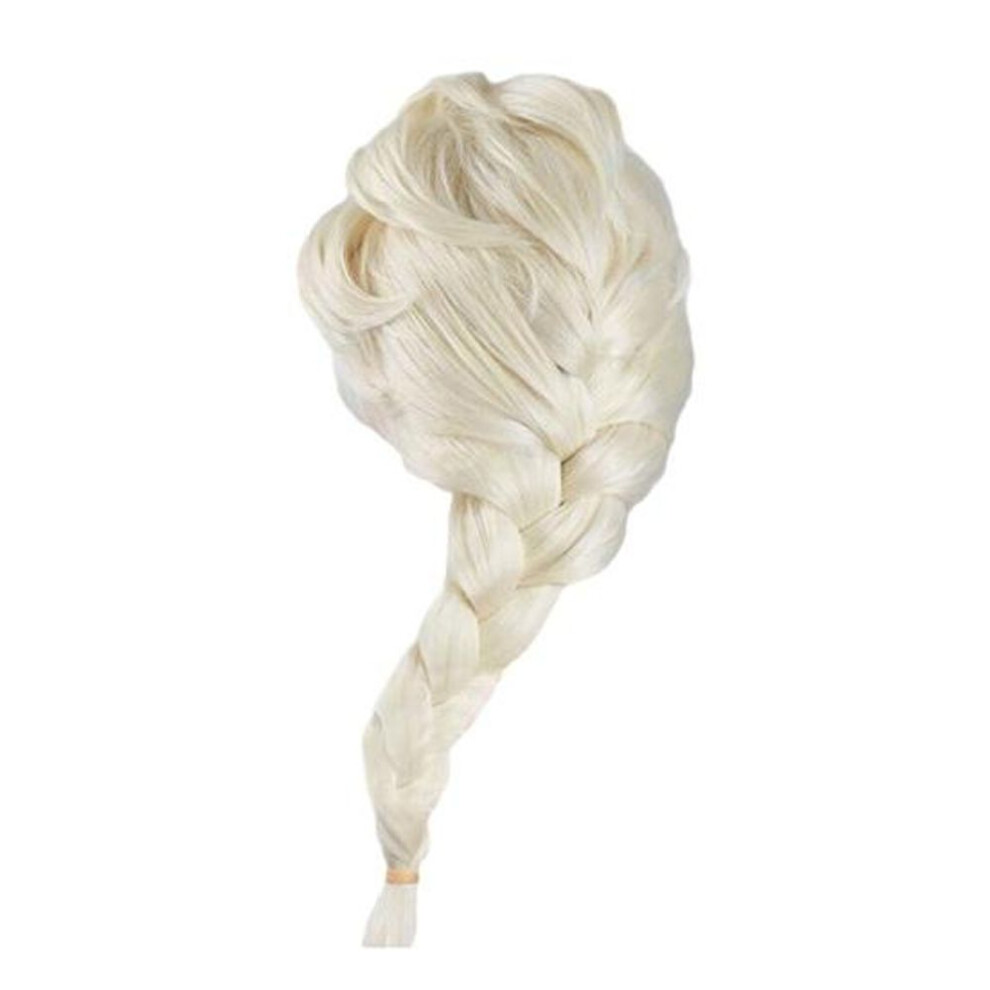 (golden) Anime Princess Wig Long Blonde Braided Wig Without Bangs Adult Adjustable Damage-free Cosplay Costume