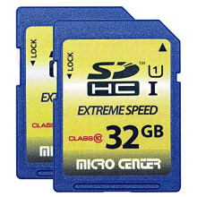 Inland 32 GB klasse 10 SDHC Flash Memory Card Standard Standard i fuld st?rrelse SD-kort USH-I U1 Trail Camera by Micro Center (2 Pack)