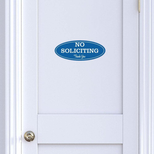 Lavazza Oval No Soliciting Skylt (Svart/Guld) Liten 2