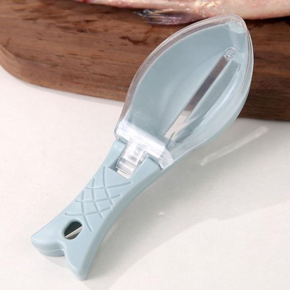(blue, 1pcs) Fish Scales Grater with Cover