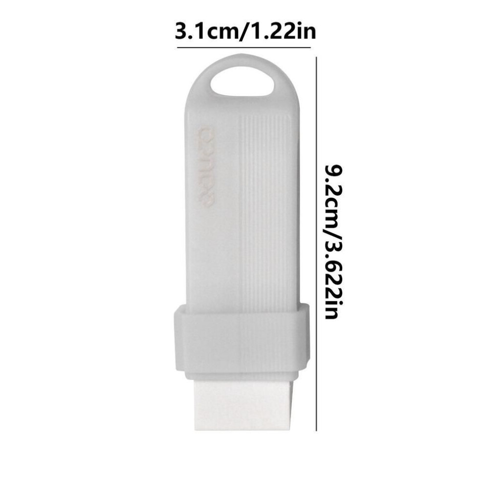 (white) Resuable Stain Remover Rubber Eraser Kitchen Faucet Limescale Eraser Bathroom Glass Stain Remover Cleaning Tool