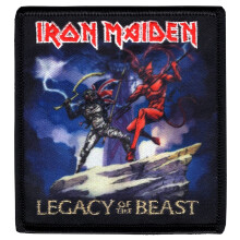 C&D Visionary Iron Maiden Legado da Besta Patch, Preto, Vermelho