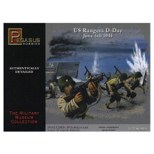 D-Day US Rangers Normandy 6. Juni 1944 Soldaten-Set (39) (Kunststoffbausatz) 1-72 Pegasus