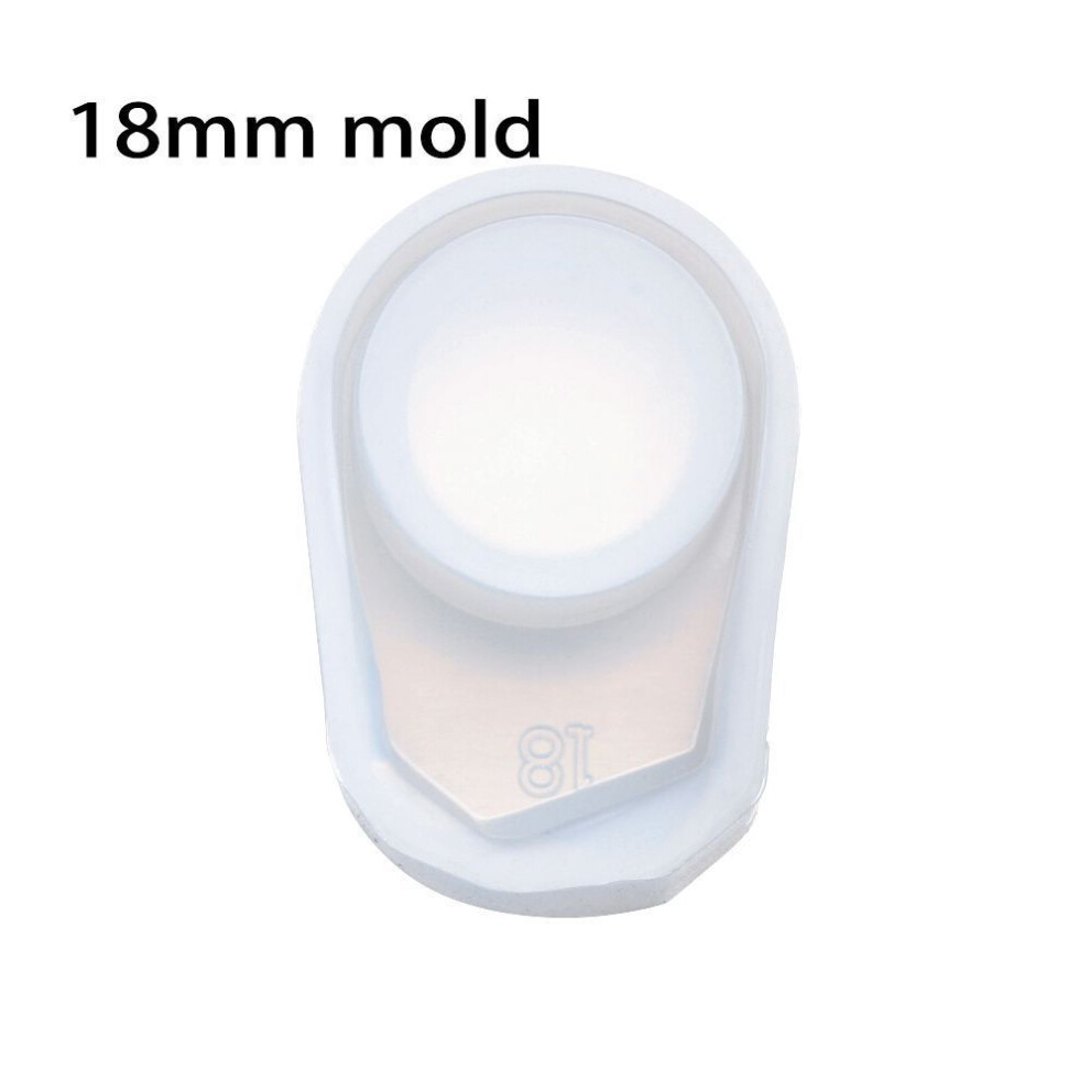 (18mm) Diy Crafts Pendant Uv Epoxy Tools Ring Silicone Mold Resin Mould Jewelry Making