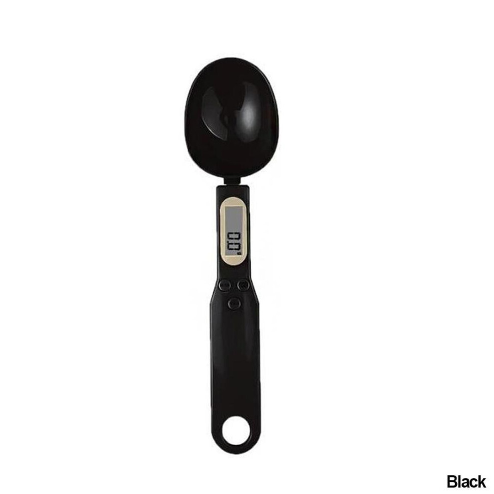 (black) 500g/0.1g Digital Kitchen Scale Portable Measuring Spoon Gram Electronic Lcd Spoon Weight Volumn Food Scale Kitchen Gadgets Accessories