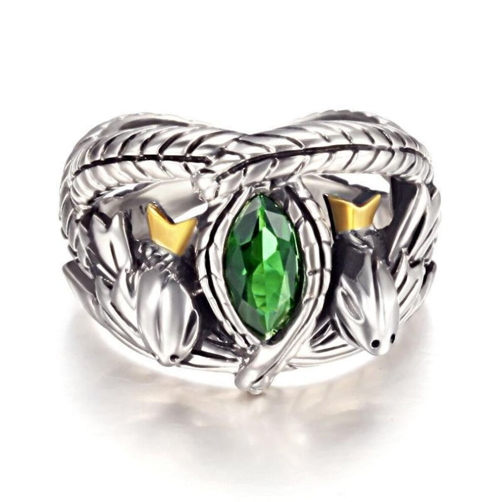 (9) Fashion Classics Crystal Ring Film Aragorn's Ring of Barahir Lord of the Rings