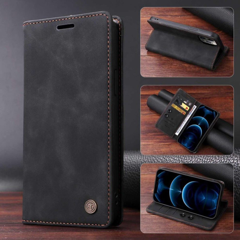 (black, Samsung S23) For Samsung S24 Ultra S23 Plus S22 Flip Case Vintage Leather Card Slot Wallet Holder Cover For Galaxy S23ultra S21 Fe S10 S9 S8 P