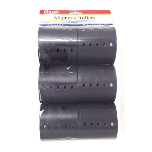 Annie Magnetic Rollers 6 Count Purple 3 """" #1359