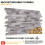 (Light Grey, Set of 12) 3D Wall Panels (96x48cm) Brick & Stone Effect Wall Cladding Panels 3