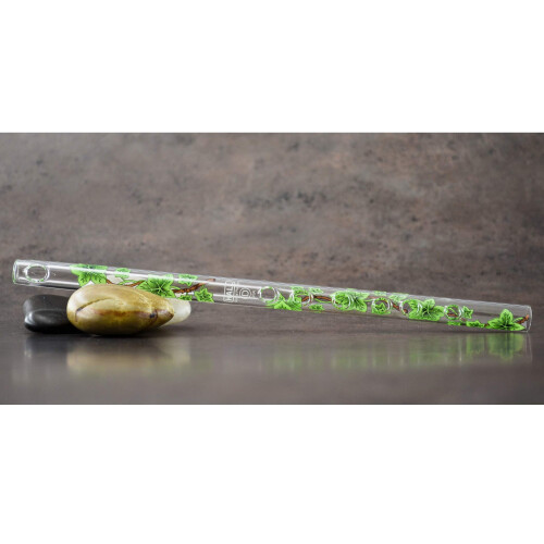 Φλάουτο Hall Crystal 11204 - Inline Γυάλινο Piccolo σε C - Πράσινη Ιβίσκος