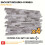(Light Grey, Set of 4) 3D Wall Panels (96x48cm) Brick & Stone Effect Wall Cladding Panels 3