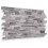 (Light Grey, Set of 4) 3D Wall Panels (96x48cm) Brick & Stone Effect Wall Cladding Panels 1