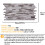 (Light Grey, Set of 4) 3D Wall Panels (96x48cm) Brick & Stone Effect Wall Cladding Panels 11