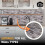 (Light Grey, Set of 4) 3D Wall Panels (96x48cm) Brick & Stone Effect Wall Cladding Panels 12
