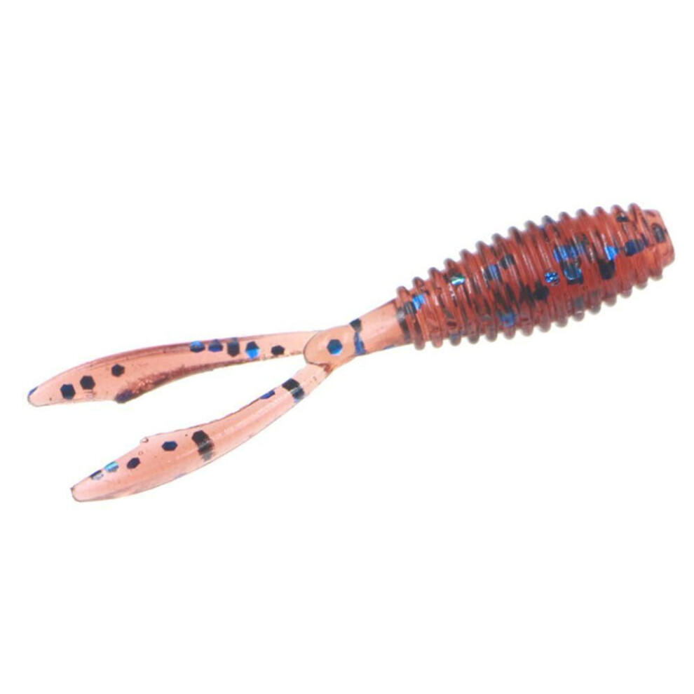 (color-8) Fluorescent Wobbler Silicone Twin Tail Worm Lures Artificial Bait Fishing Tackle Soft Fishing Lure