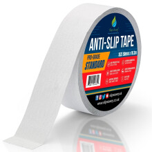 (Clear, 100mm x 18.m) Clear Non Slip Tape Roll Pro Standard Grade - Anti Slip Traction for Indoor/Outdoor Use