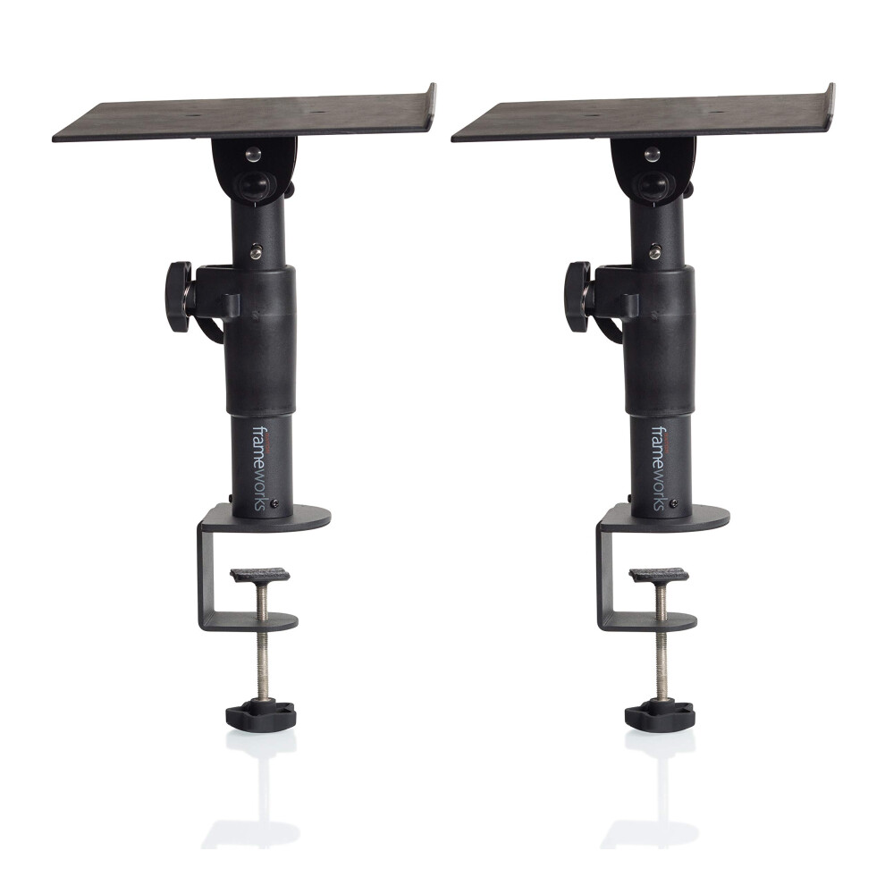 Gator Frameworks Desktop Clamp-On Studio Monitor and Speaker Stand - S