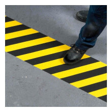 (Hazard, 150mm x 18.m) Hazard Non Slip Tape Roll Pro Standard Grade - Anti Slip Traction for Indoor/Outdoor Use