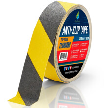 (Hazard, 400mm x 18.3) Hazard Non Slip Tape Roll Pro Standard Grade - Anti Slip Traction for Indoor/Outdoor Use
